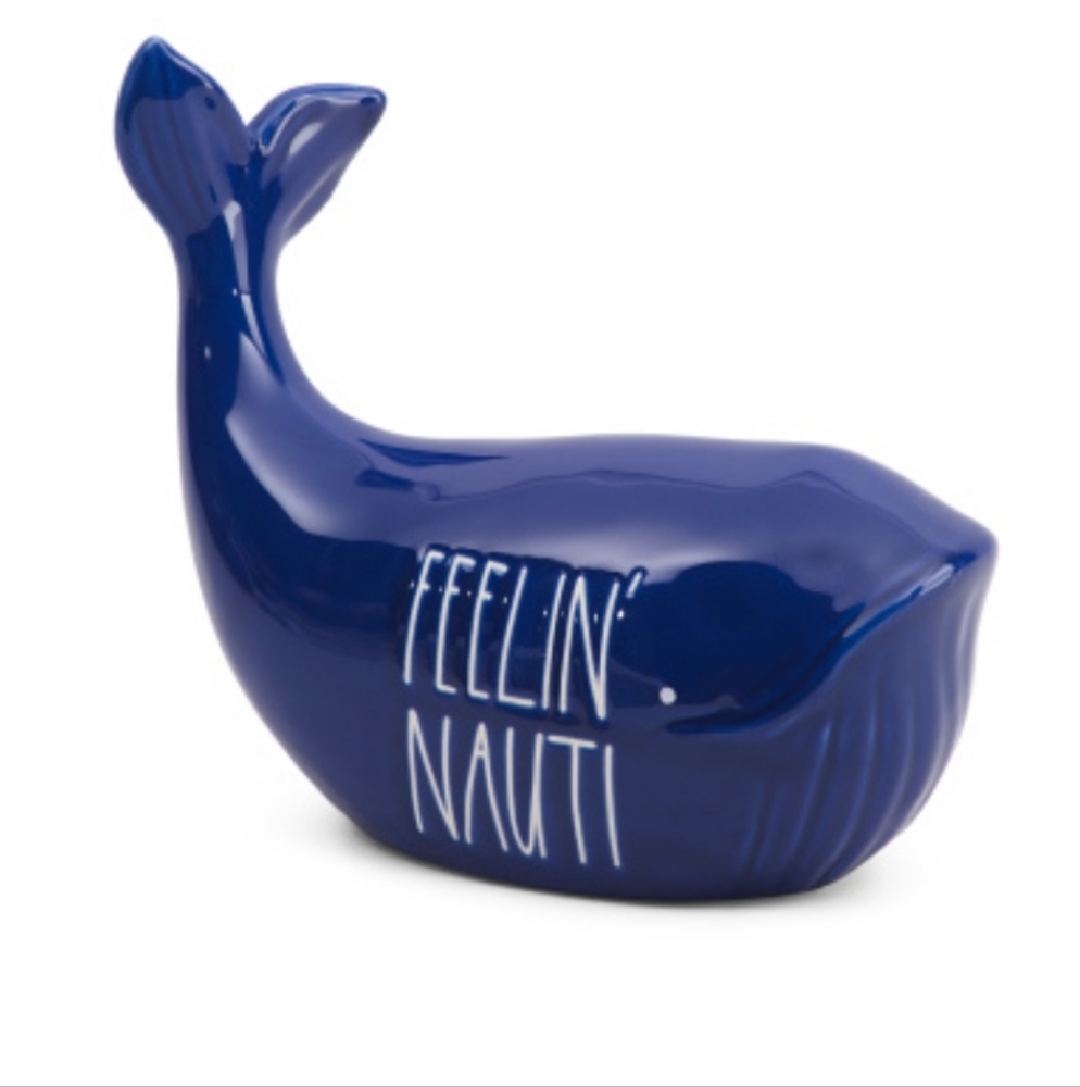 COASTAL nautical Rae Dunn ceramic beachy farmhouse whale decor